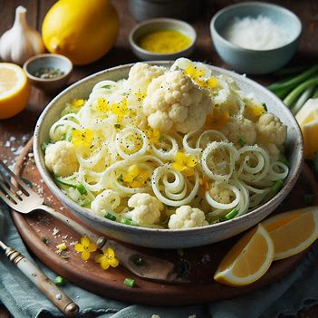 Carolina Gelen's Shaved Cauliflower Salad with Lemon Vinaigrette & Parmesan