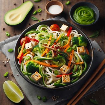 Shirataki Noodles with Tofu & Veggies